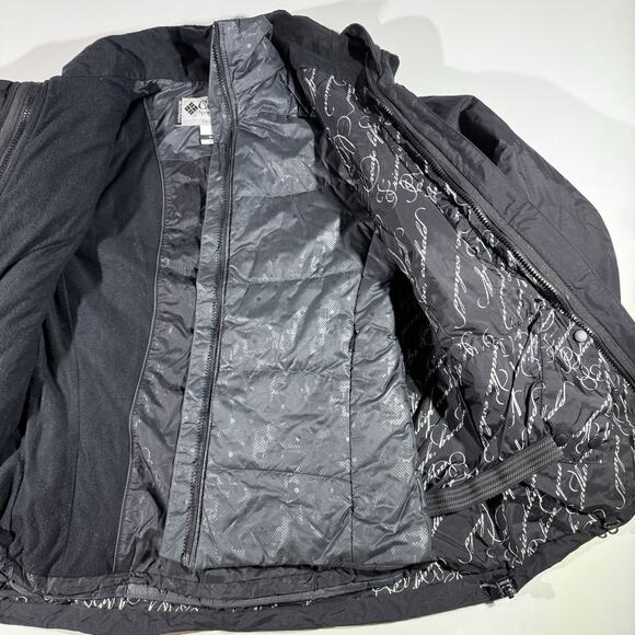 Columbia Titanium Women’s Interchange 3-in-1 Jacket Small Black Omni-Shield - Picture 3 of 13